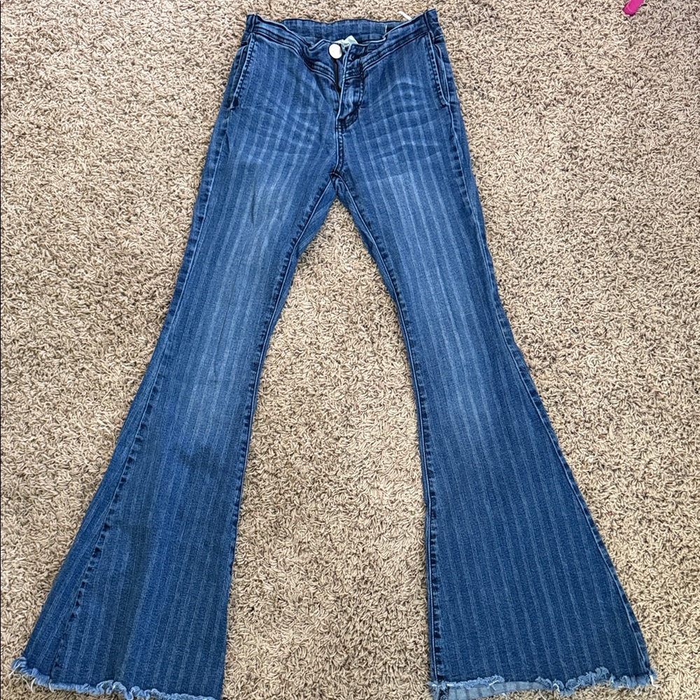 Chic Blue Flare Jeans for Women